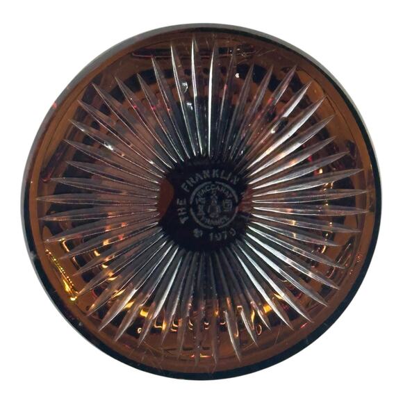 1979 Franklin Mint Dwight D. Eisenhower Came Paperweight Baccarat Crystal VTG - Picture 11 of 12